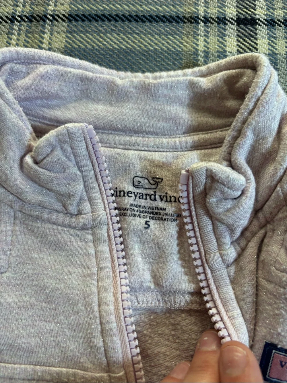 Vineyard Vines Girls DreamCloth Quarter Zip & Jogger Set Size 5